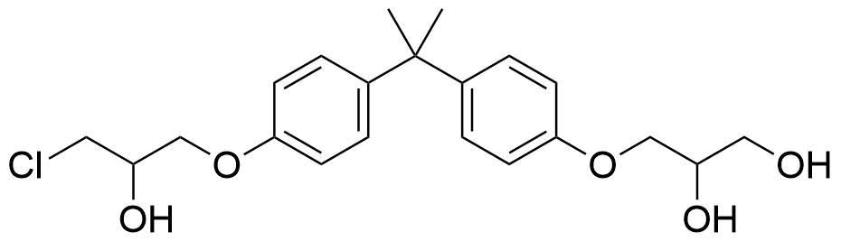 Bisphenol A (3-chloro-2-hydroxypropyl) (2,3-dihydroxypropyl) ether