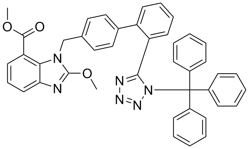 Candesartan Methyl Ester N1-Trityl Methoxy Analog