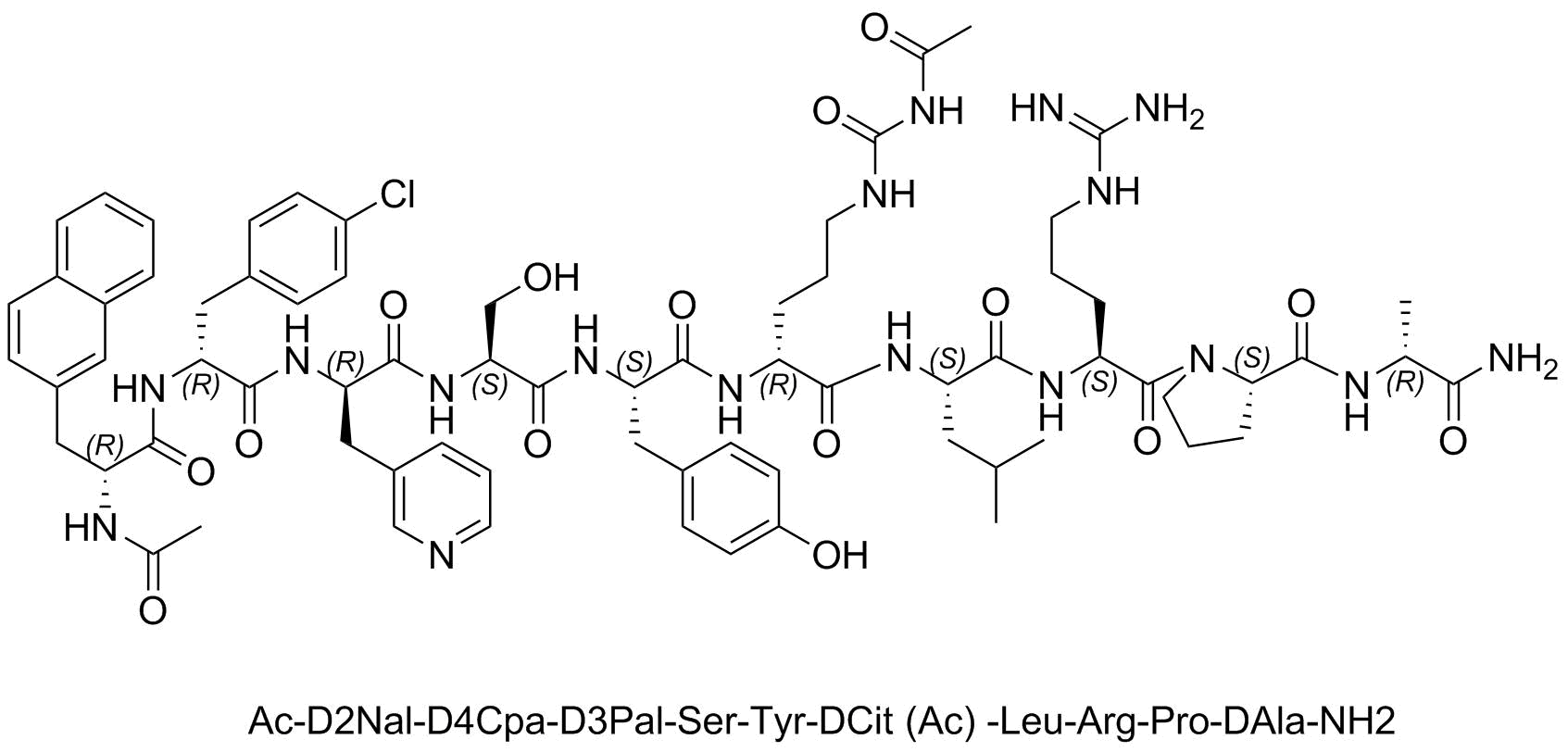 Cetrorelix Impurity 3(6-D-Cit (Ac))
