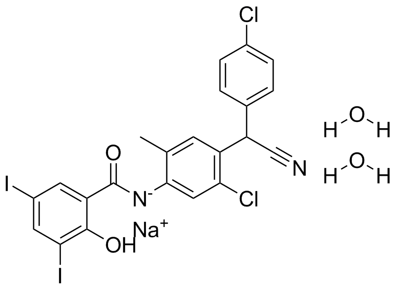 Closantel sodium dihydrate