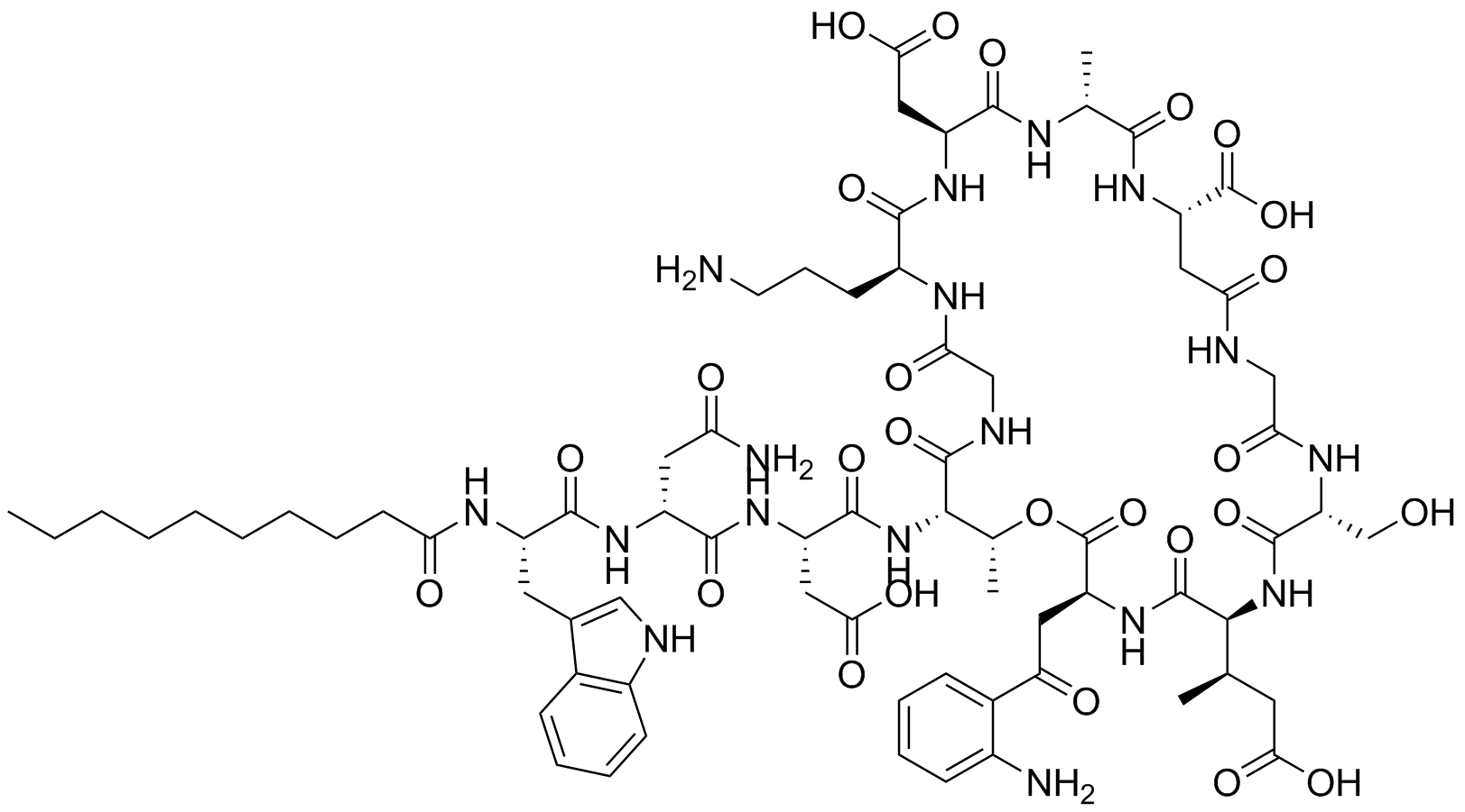 Daptomycin beta-Isomer