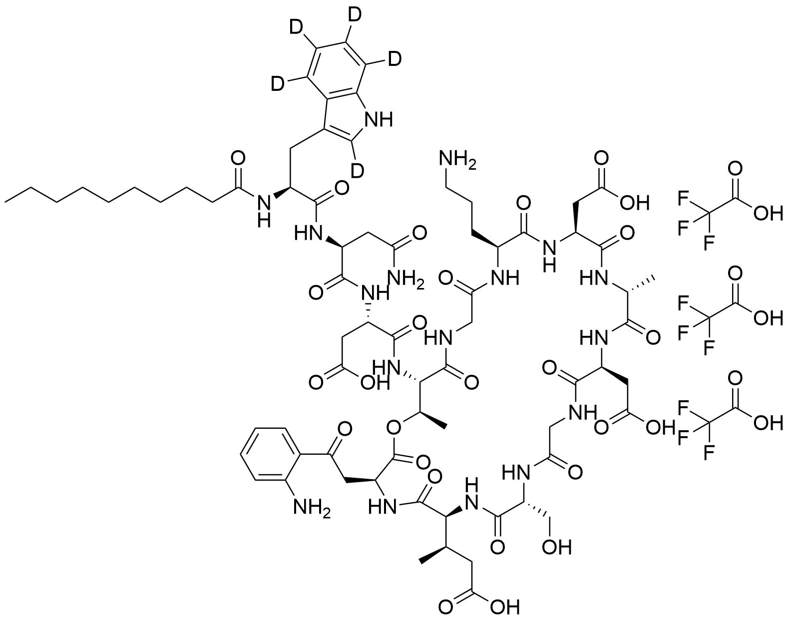 Daptomycin-D5 Trifluoroacetate salt