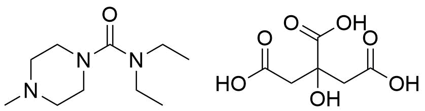 Diethylcarbamazine citrate