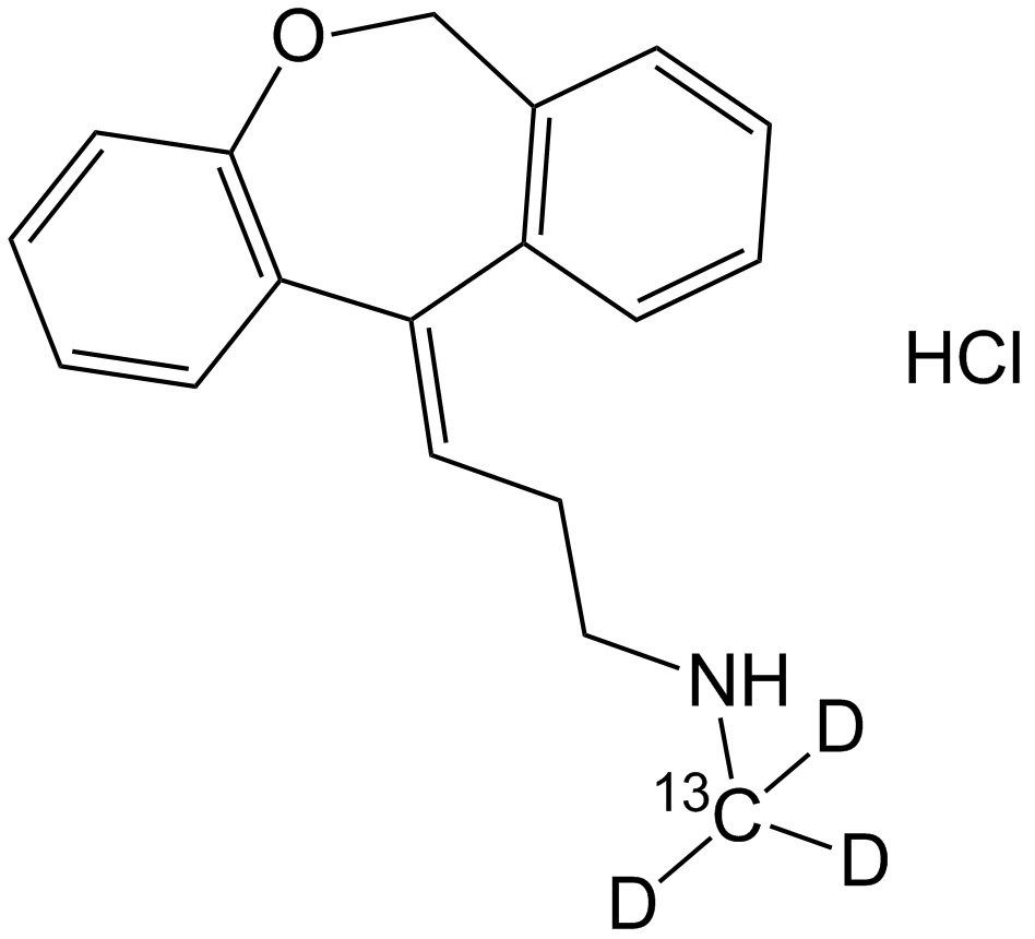 N-Desmethyl Doxepin-13C-d3 HCl
