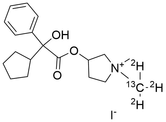 Glycopyrronium iodide-13C-D3