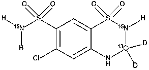 Hydrochlorothiazide-15N2-13C-D2
