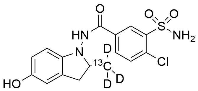 5-Hydroxy Indapamide-13C-d3