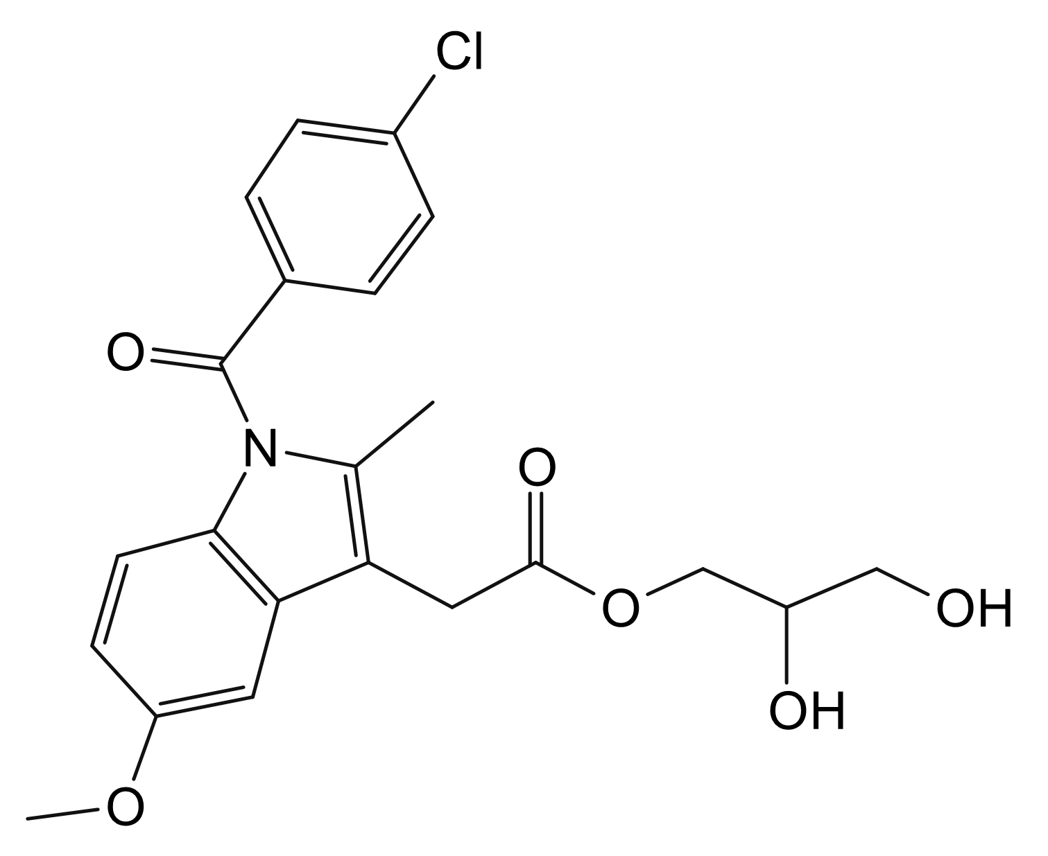 Indometacin 1-Glycerin Ester