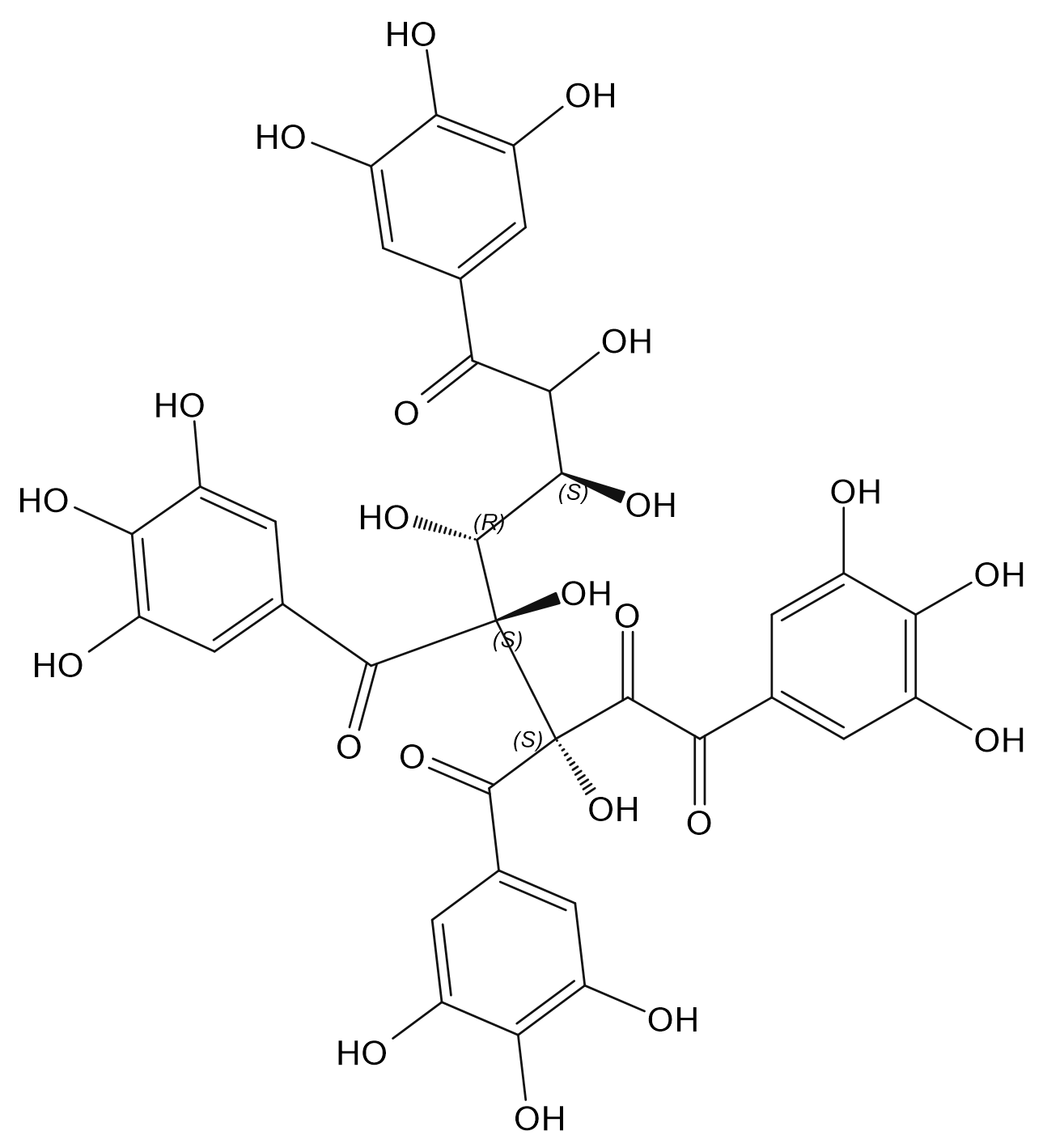 (3S,4S,5R,6S)-3,4,5,6,7-pentahydroxy-1,8-bis(3,4,5-trihydroxyphenyl)-3,4-bis[(3,4,5-trihydroxyphenyl)carbonyl]octane-1,2,8-trione