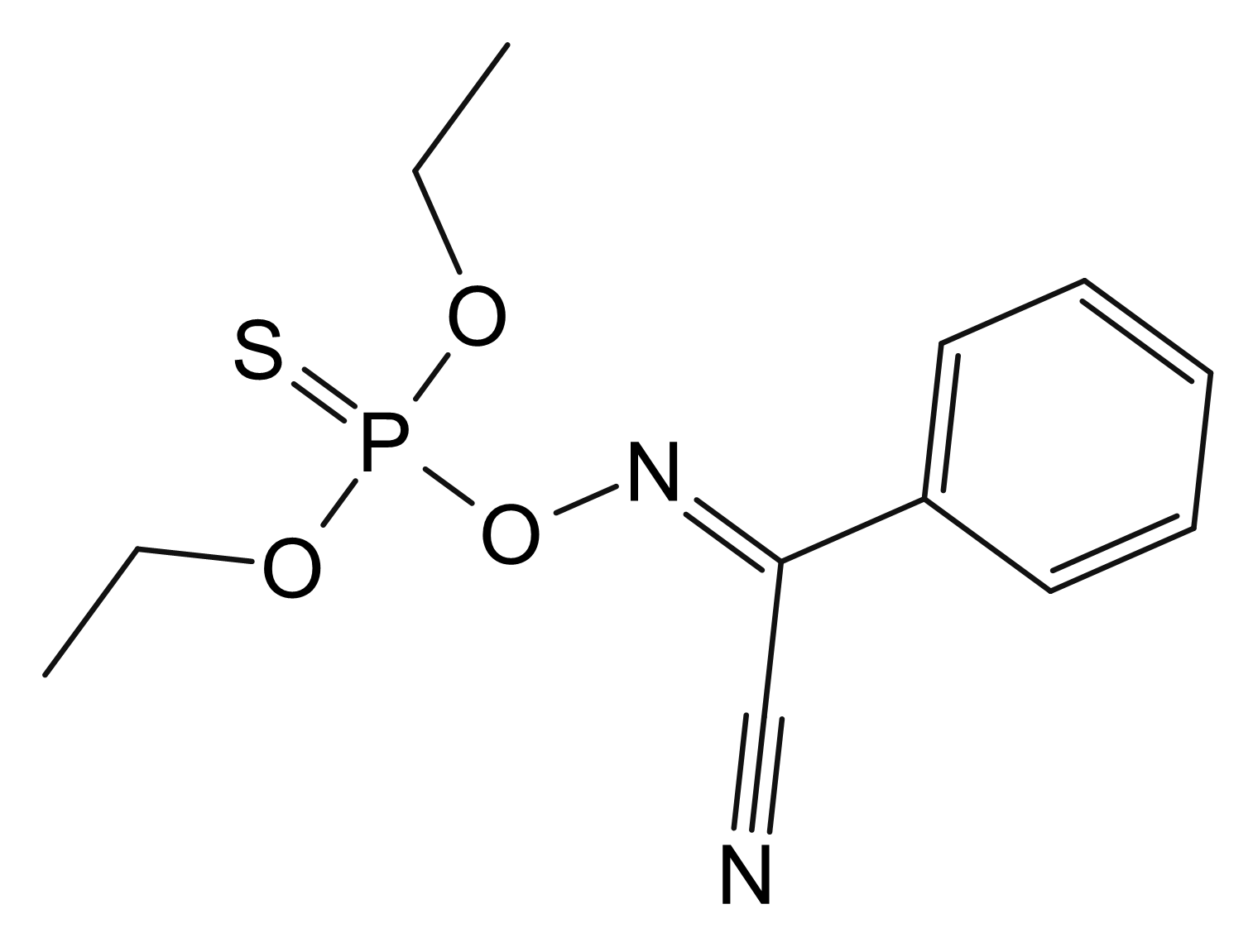 P-({[(Z)-cyanophenylmethylidene]amino}oxy)-P-ethoxy-O-ethylphosphinothioic acid