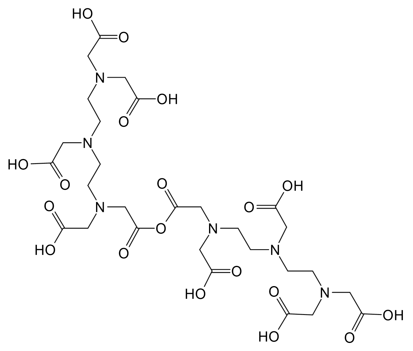 N-{2-[bis(carboxymethyl)amino]ethyl}-N-[16-carboxy-3,9,12,15-tetrakis(carboxymethyl)-5,7-dioxo-6-oxa-3,9,12,15-tetrazahexadec-1-yl]glycine