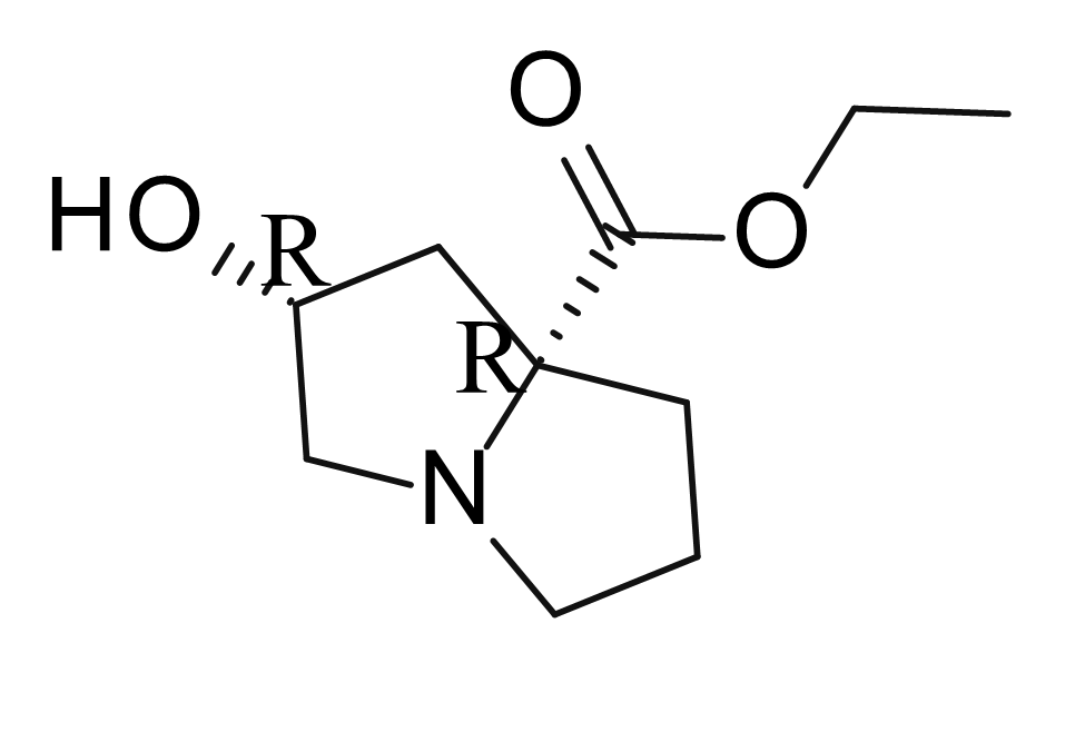 Ethyl (2R,7aR)-2-hydroxy-2,3,5,6,7,7a-hexahydro-1H-pyrrolizine-7a-carboxylate