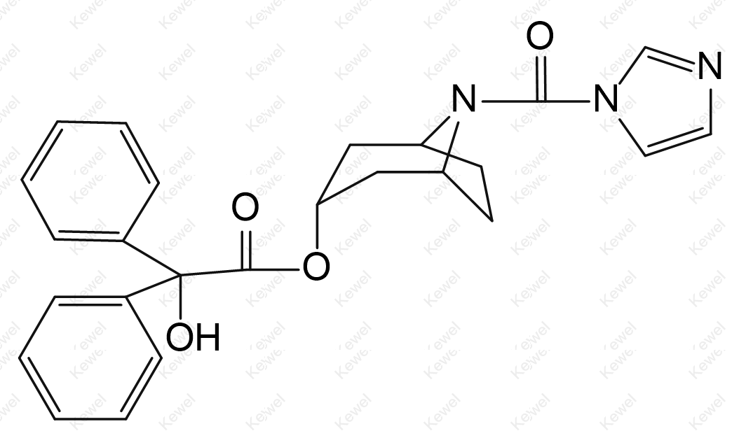 8-(Imidazol-1-ylcarbonyl)-8-azabicyclo[3.2.1]octan-3-yl 2-hydroxy-2,2-diphenylacetate
