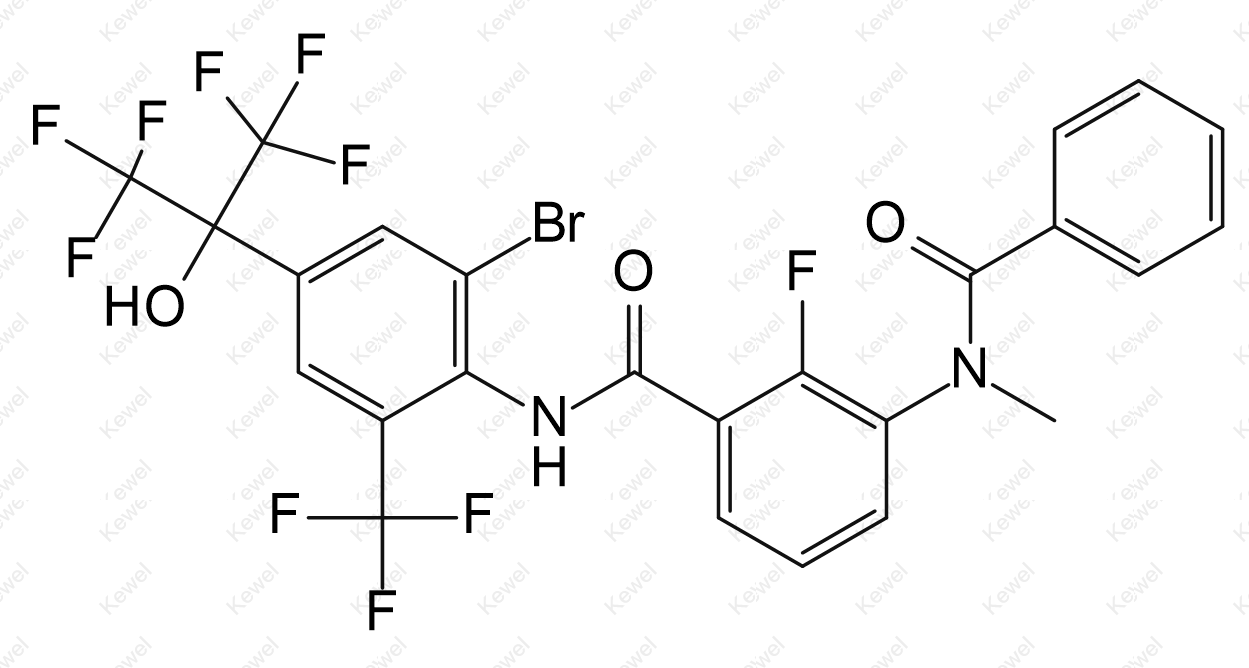 N-[3-({[2-bromo-4-(1,1,1,3,3,3-hexafluoro-2-hydroxyprop-2-yl)-6-(trifluoromethyl)phenyl]amino}carbonyl)-2-fluorophenyl]-N-methylbenzamide