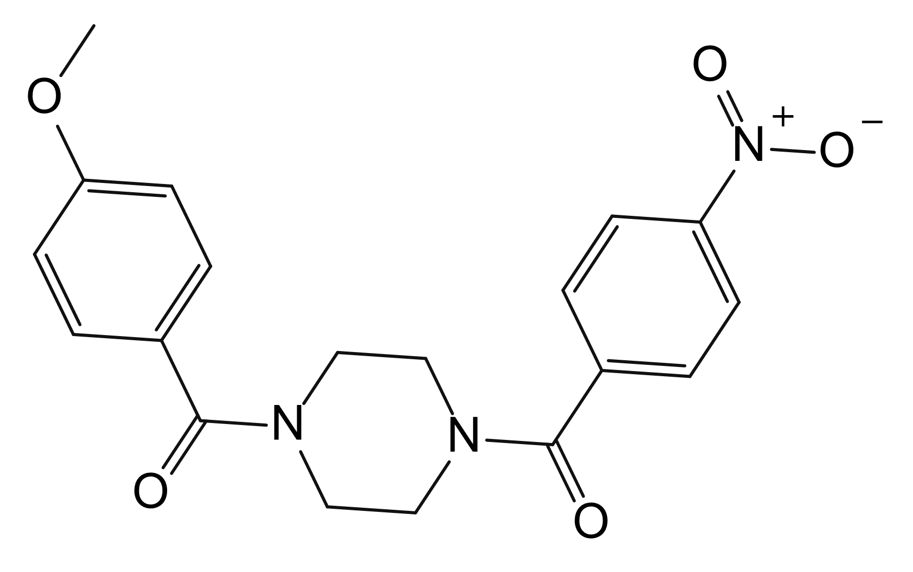 {4-[(4-Methoxyphenyl)carbonyl]piperazin-1-yl}(4-nitrophenyl)methanone