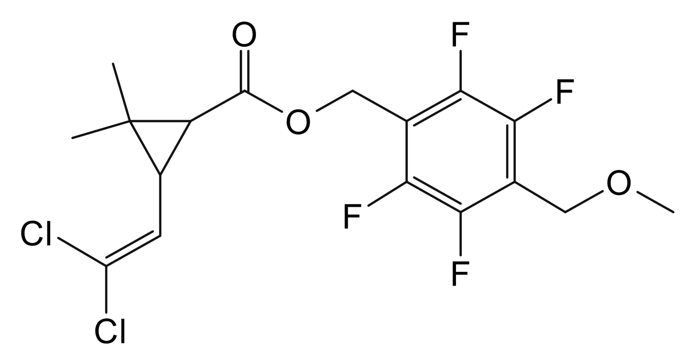 [2,3,5,6-tetrafluoro-4-(methoxymethyl)phenyl]methyl 3-(2,2-dichlorovinyl)-2,2-dimethylcyclopropane-1-carboxylate