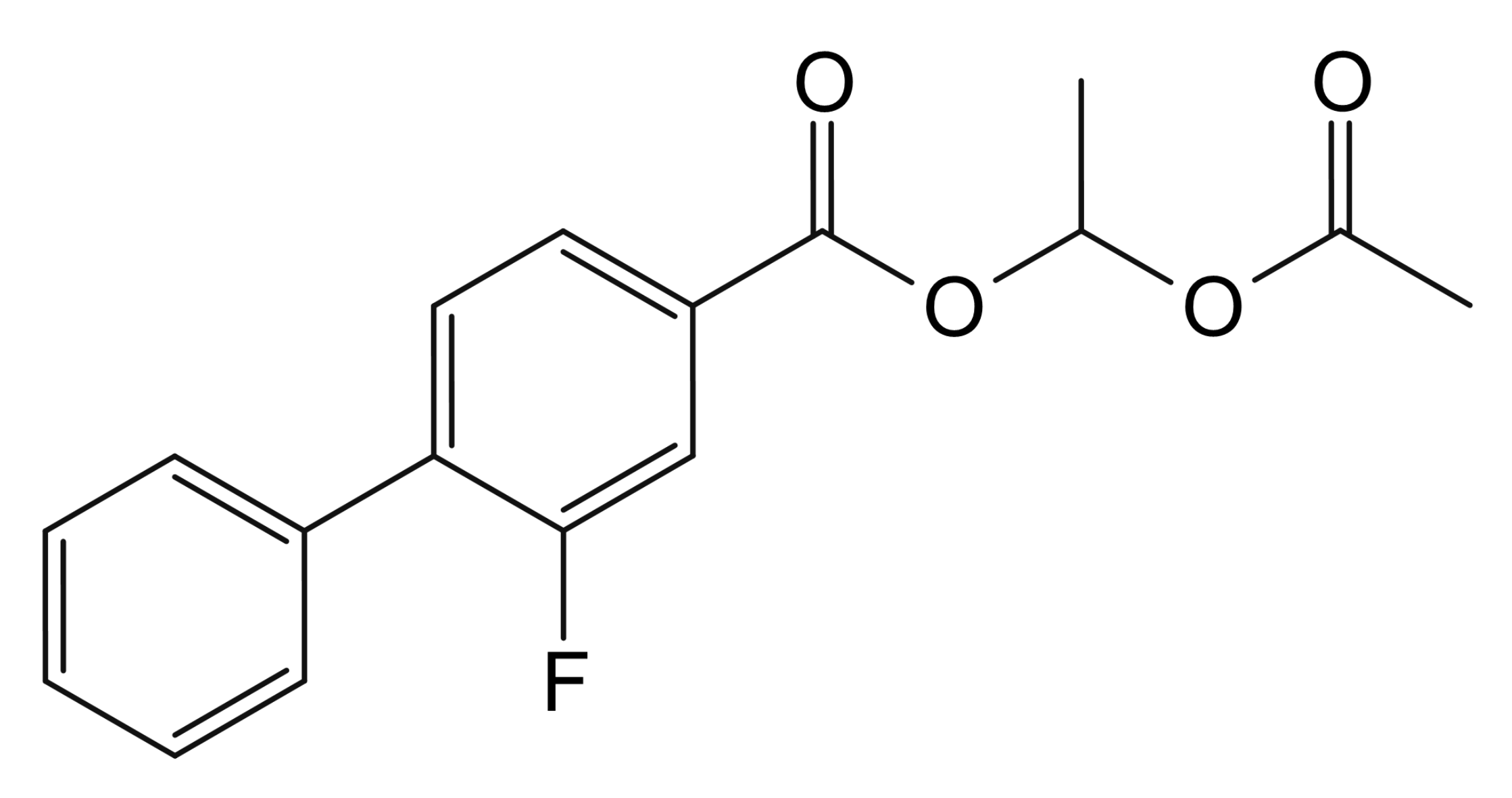1-Acetoxyethyl 3-fluoro-4-phenylbenzoate