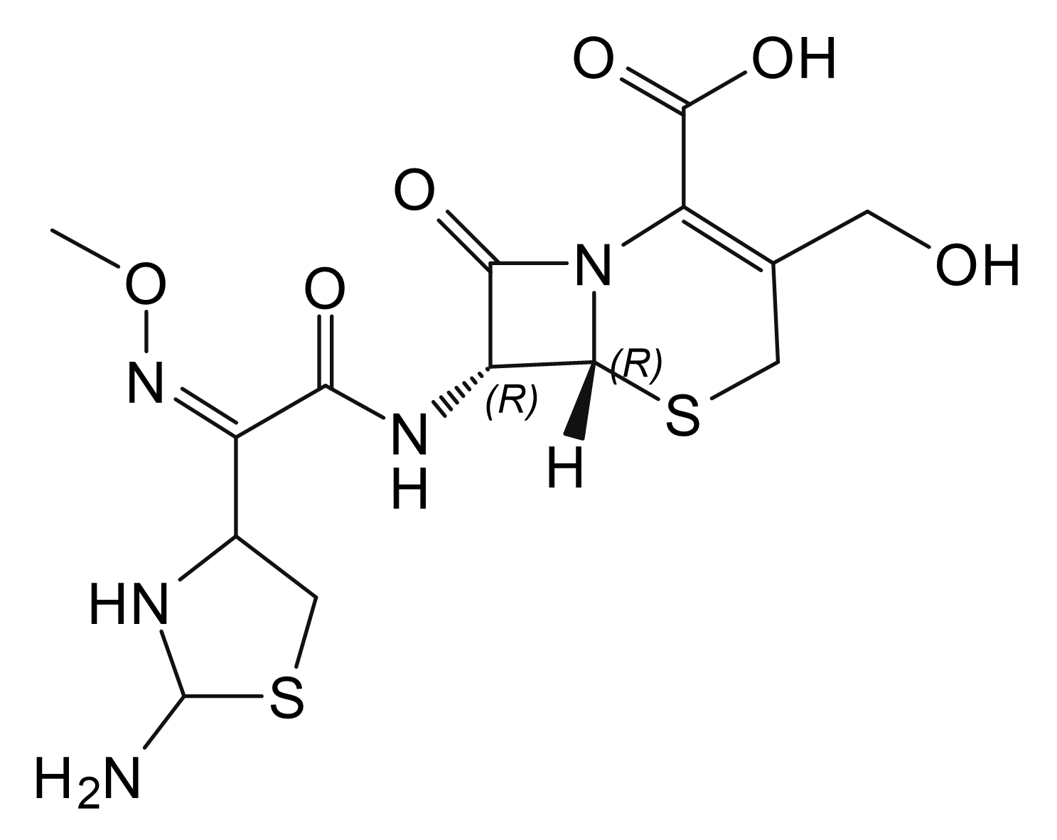 (7aR,7R)-7-{[(3Z)-4-(2-amino-1,3-thiazolidin-4-yl)-5-oxo-3-aza-2-oxapent-3-en-5-yl]amino}-3-(hydroxymethyl)-6-oxo-2,6,7,7a-tetrahydroazeto[2,1-b][1,3]thiazine-4-carboxylic acid