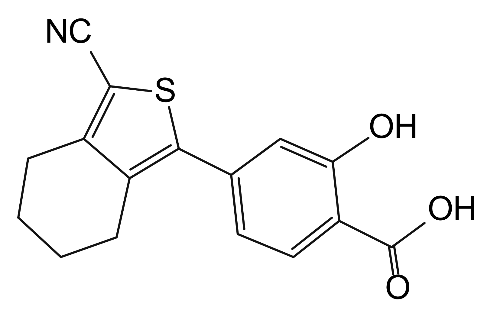 4-(3-Cyano-4,5,6,7-tetrahydrocyclohexa[1,2-c]thiophen-1-yl)-2-hydroxybenzoic acid