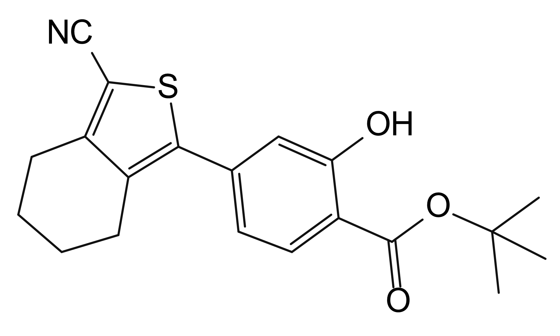 2-Methylpropan-2-yl 4-(3-cyano-4,5,6,7-tetrahydrocyclohexa[1,2-c]thiophen-1-yl)-2-hydroxybenzoate