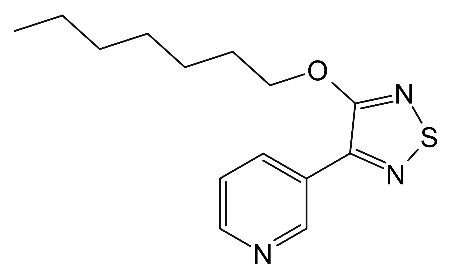 3-[4-(Heptyloxy)-1,2,5-thiadiazol-3-yl]pyridine