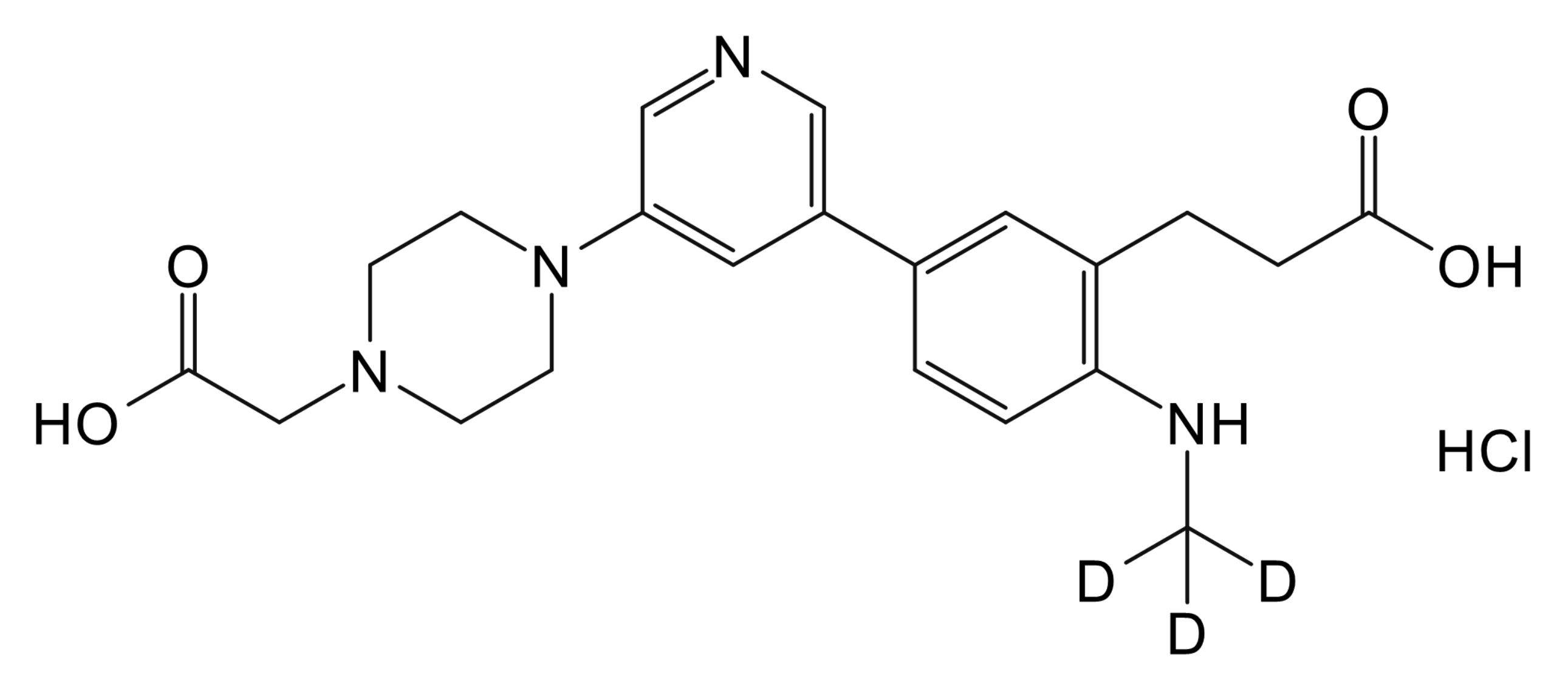 3-(5-{5-[4-(carboxymethyl)piperazin-1-yl]pyridin-3-yl}-2-(methylamino)phenyl)propanoic acid