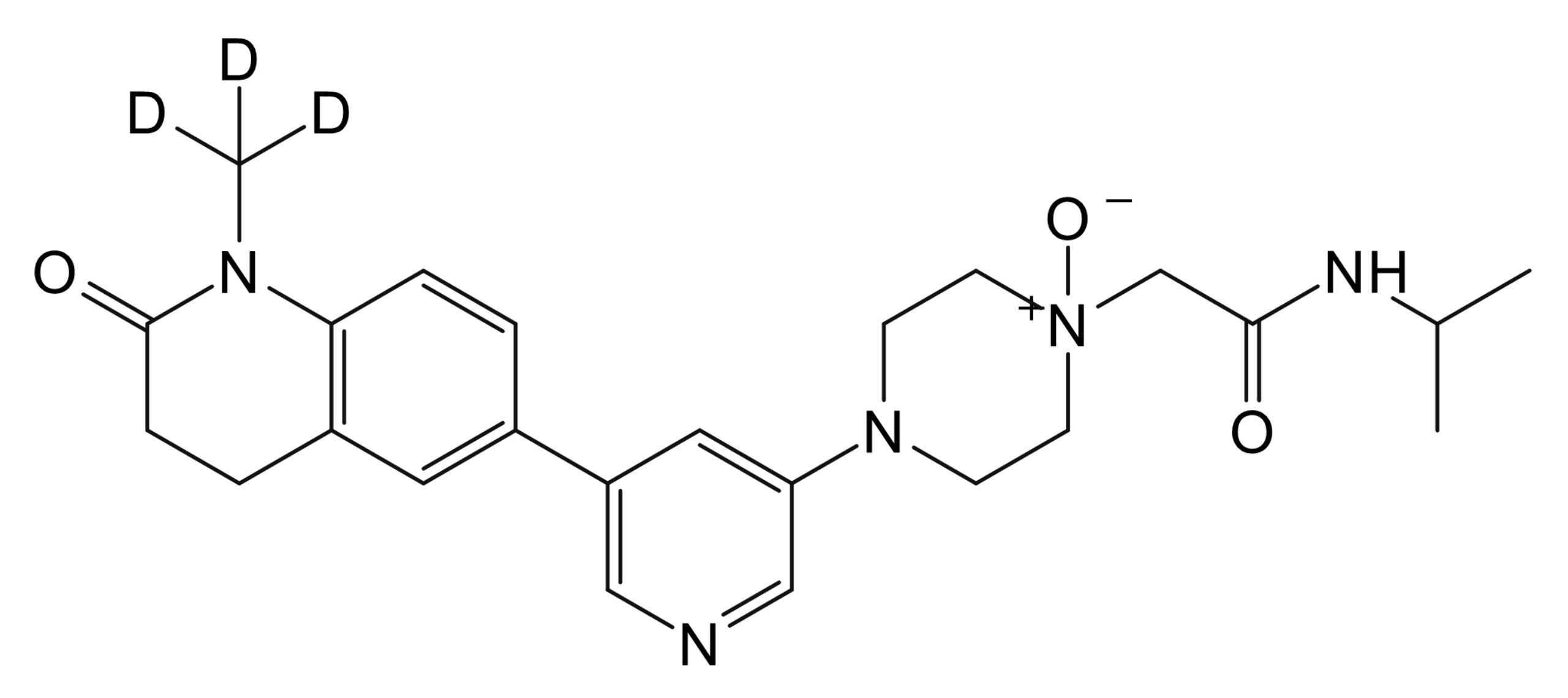 4-[5-(1-methyl-2-oxo-1,2,3,4-tetrahydroquinolin-6-yl)pyridin-3-yl]-1-[2-oxo-2-(prop-2-ylamino)ethyl]piperazine 1-oxide