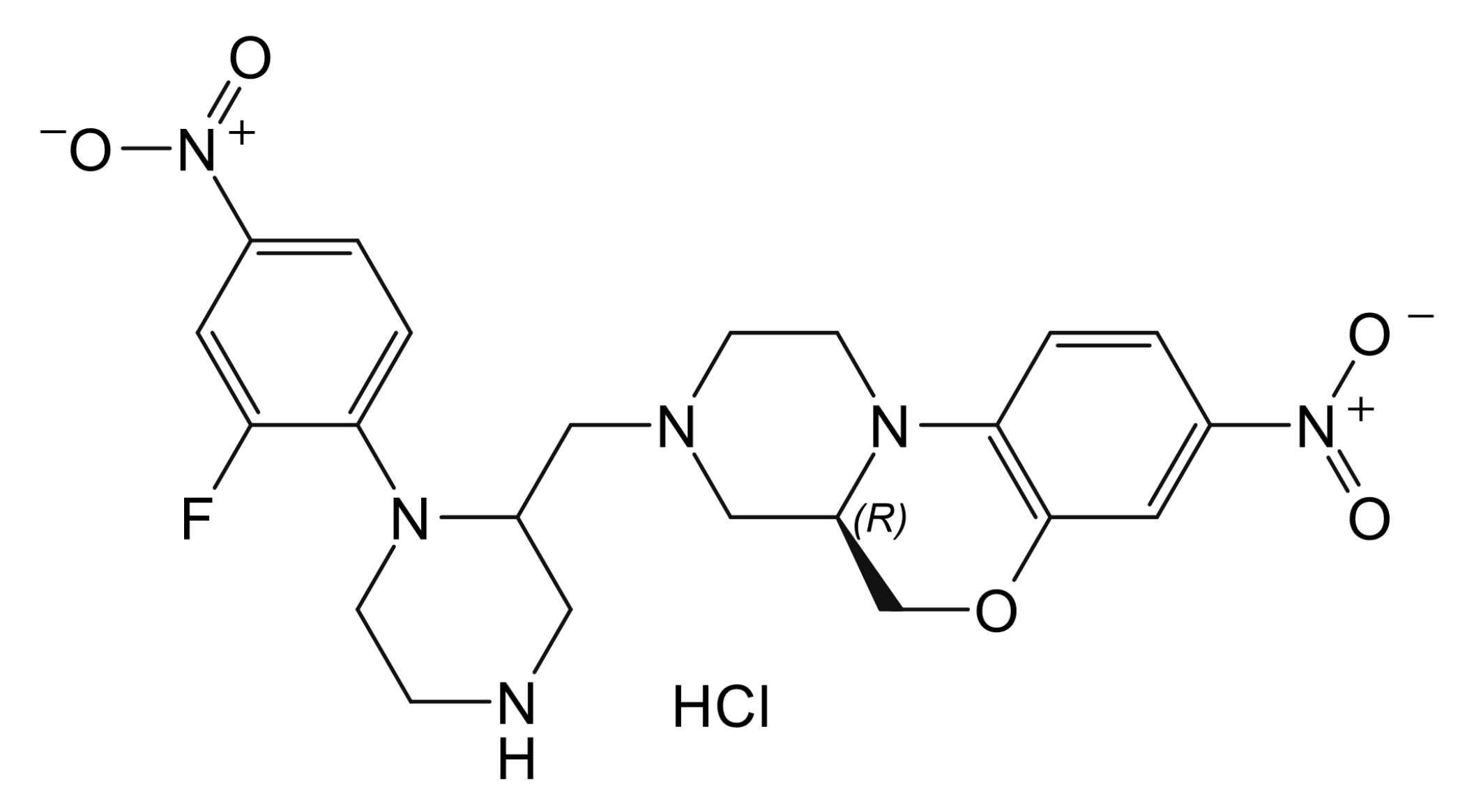 (4aR)-3-{[1-(2-fluoro-4-nitrophenyl)piperazin-2-yl]methyl}-8-nitro-1,2,3,4,4a,5-hexahydrobenzo[b]pyrazino[1,2-d][1,4]oxazine