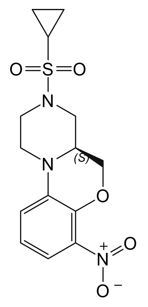 (4aS)-3-(cyclopropyldioxo-位6-sulfanyl)-7-nitro-1,2,3,4,4a,5-hexahydrobenzo[b]pyrazino[1,2-d][1,4]oxazine