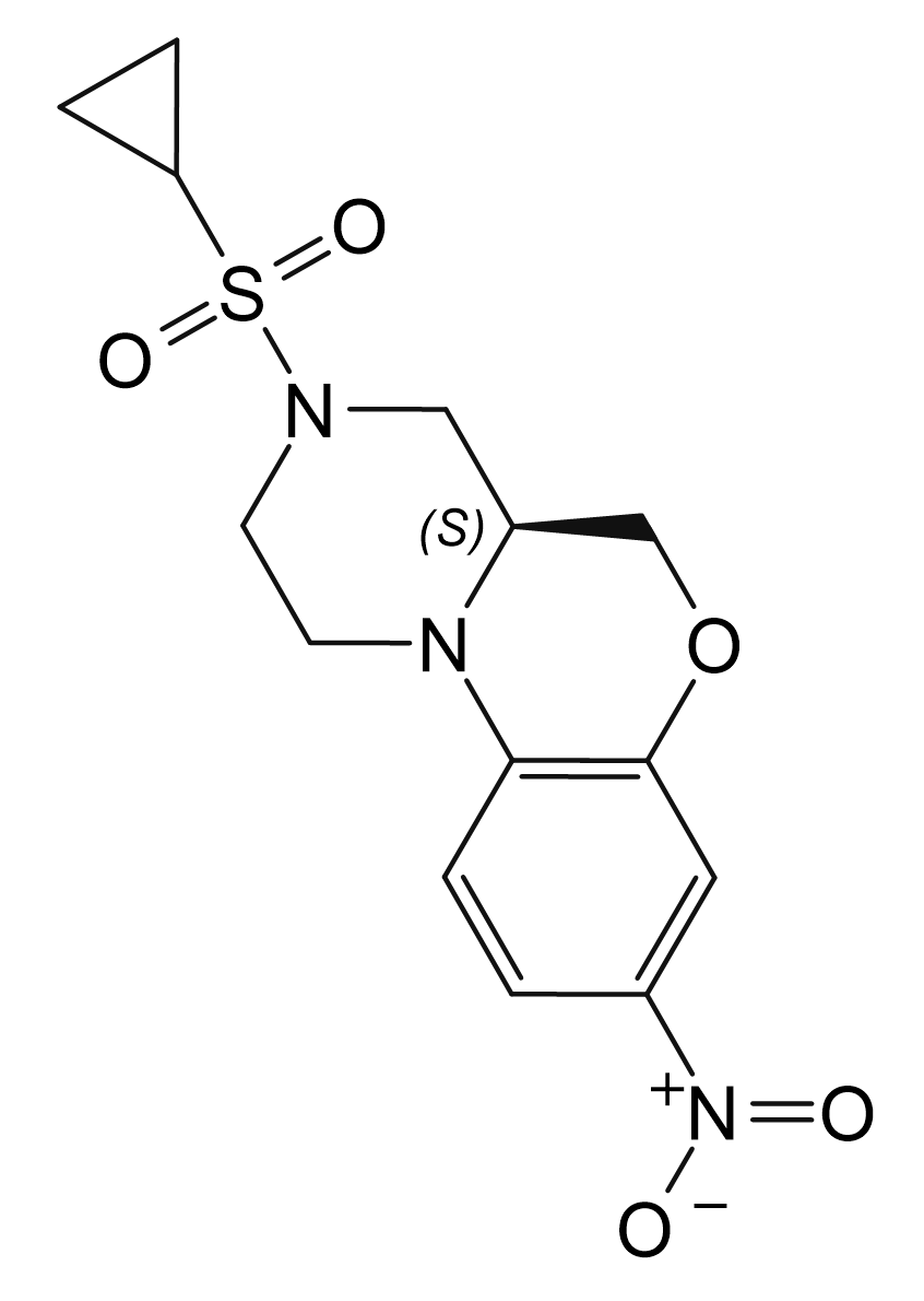 (4aS)-3-(cyclopropyldioxo-位6-sulfanyl)-8-nitro-1,2,3,4,4a,5-hexahydrobenzo[b]pyrazino[1,2-d][1,4]oxazine