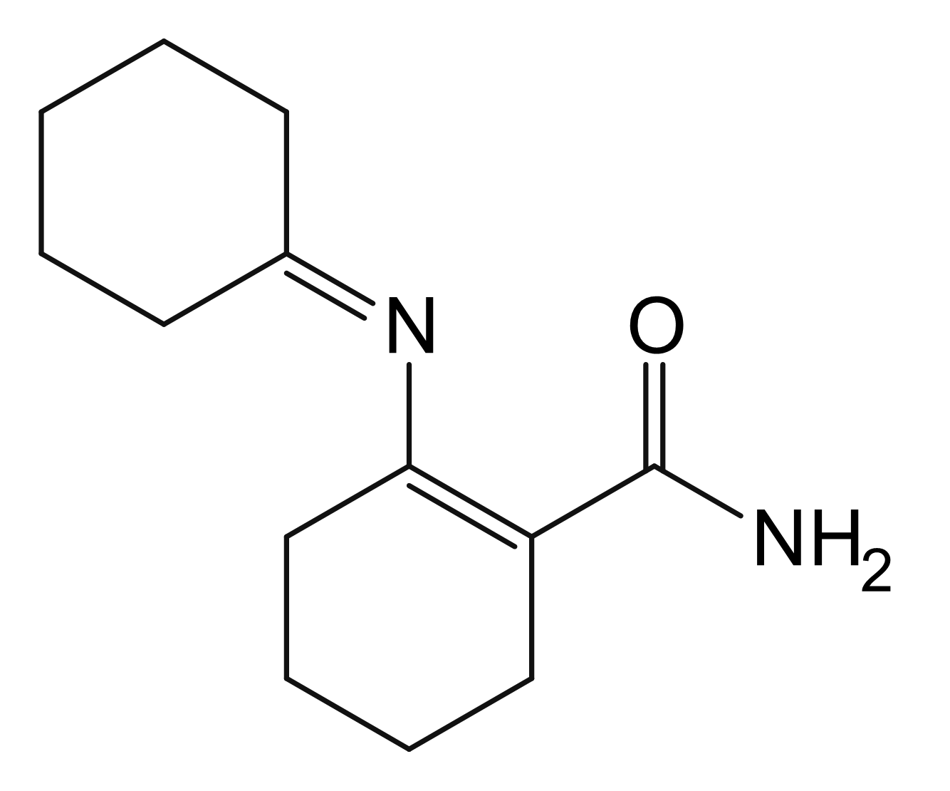 2-(Cyclohexylideneamino)cyclohex-1-ene-1-carboxamide