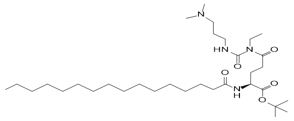 tert-butyl N5-((3-(dimethylamino)propyl)carbamoyl)-N5-ethyl-N2-palmitoyl-L-glutaminate