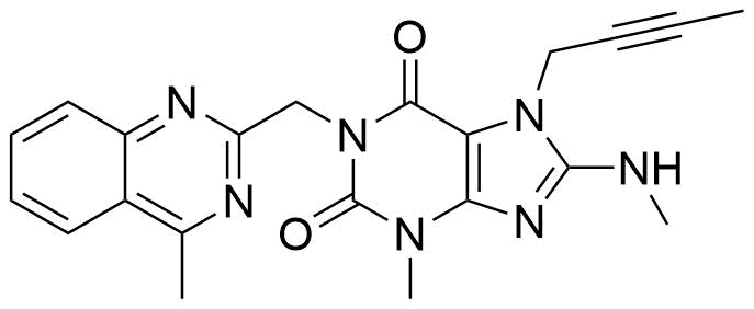 7-(But-2-ynyl)-3-methyl-8-(methylamino)-1-[(4-methylquinazolin-2-yl)methyl]-1,2,3,6-tetrahydropurine-2,6-dione