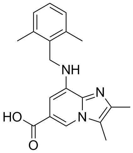 8-((2,6-Dimethylbenzyl)Amino)-2,3-Dimethylimidazo[1,2-A]Pyridine-6-Carboxylic Acid