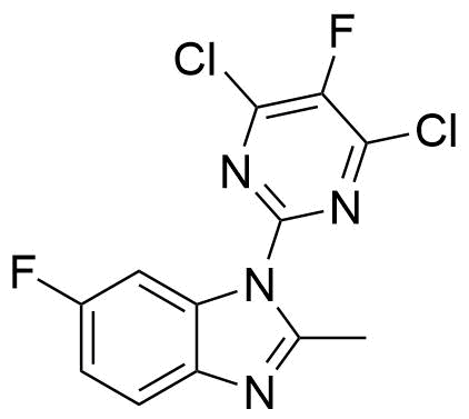 1-(4,6-Dichloro-5-Fluoropyrimidin-2-Yl)-6-Fluoro-2-Methyl-1H-Benzo[D]Imidazole