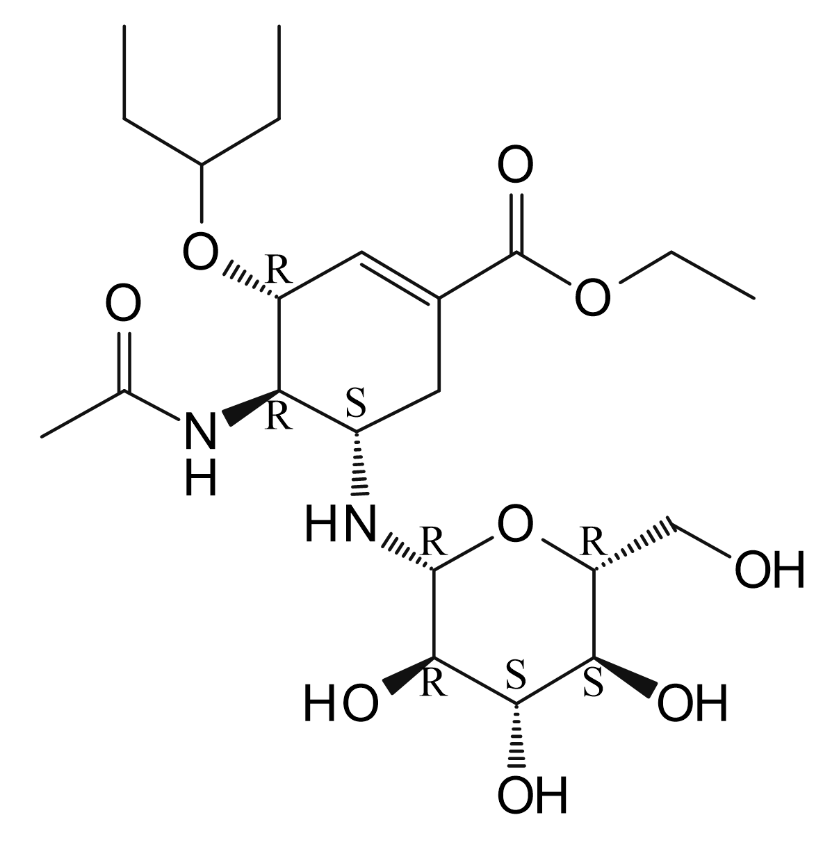 Oseltamivir-Glucose Adduct 19