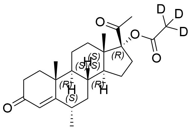 Medroxyprogesterone 17-Acetate-d3