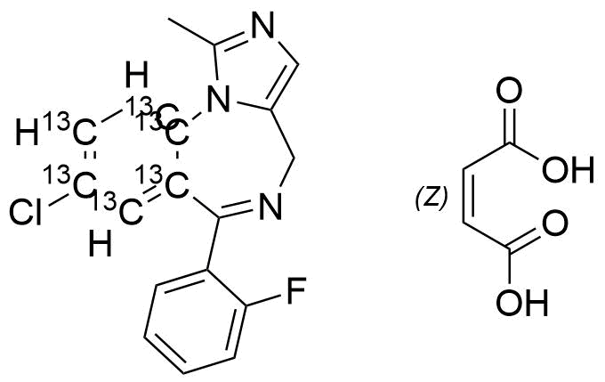 [13C6]-Midazolam maleate salt