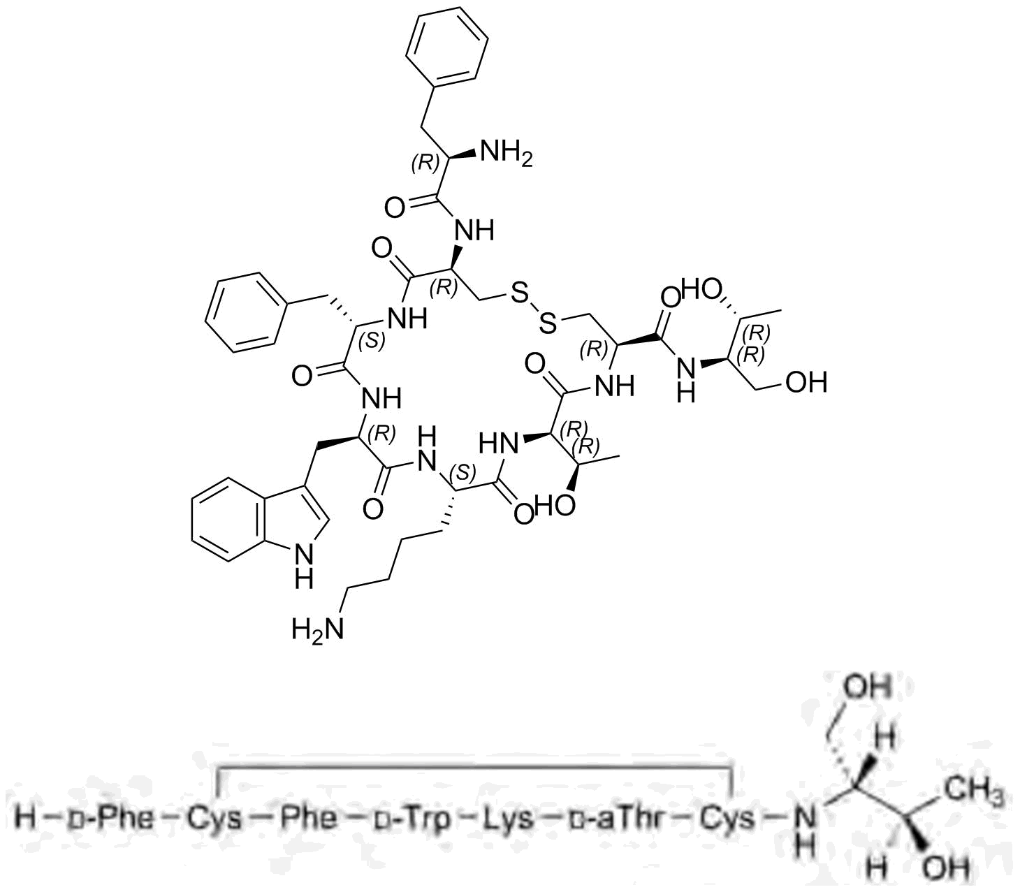 Octreotide EP Impurity A (6-D-Allothreonine]Octreotide)