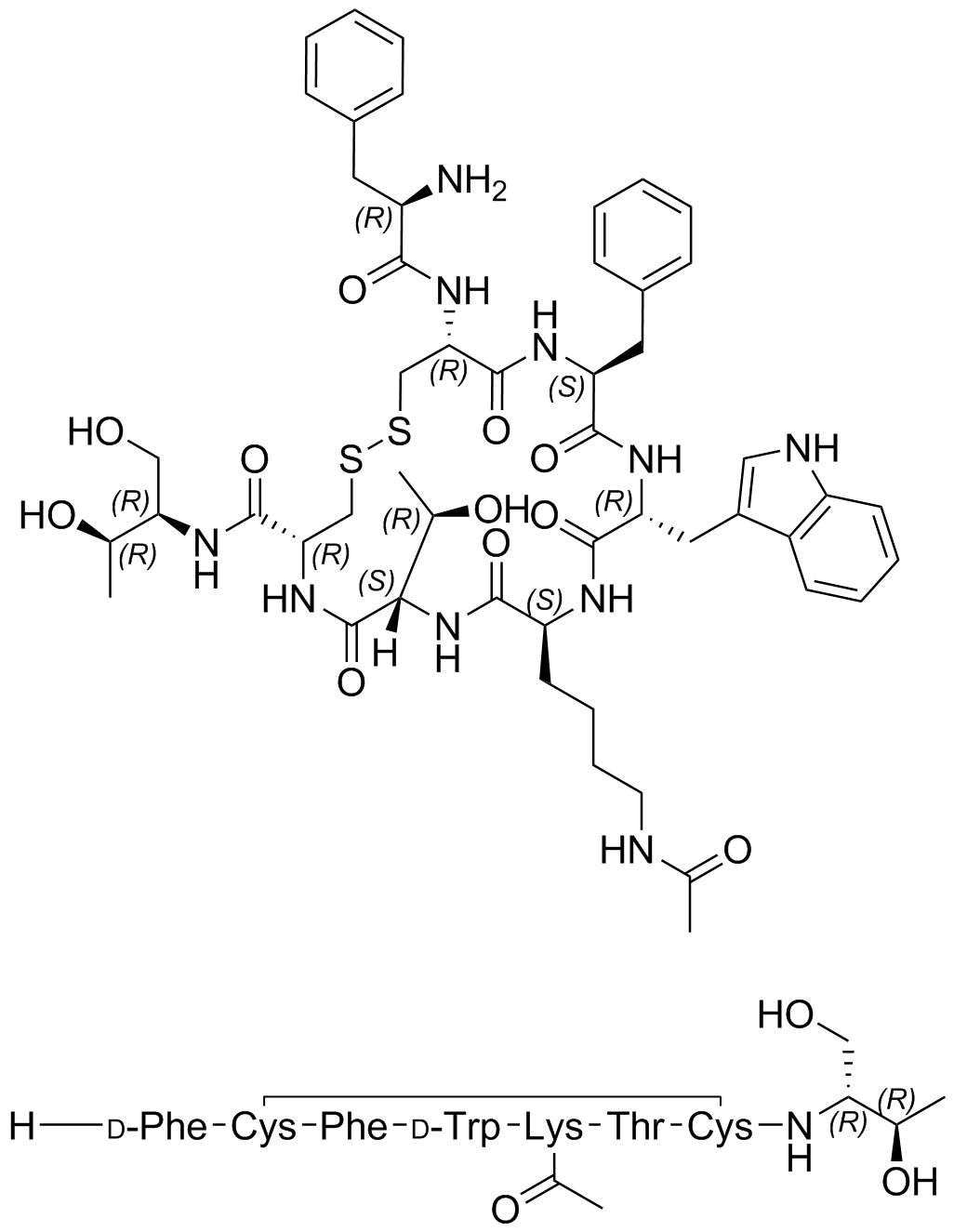 Octreotide EP Impurity H (N6.5-Acetyloctreotide)