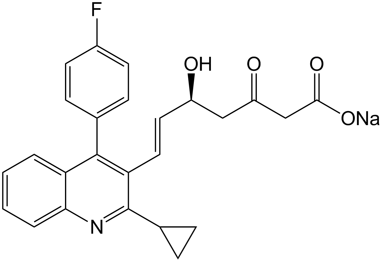 Pitavastatin 3-Oxo Sodium