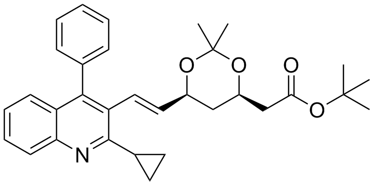 Pitavastatin Desfluoro Acetonide t-Butyl Ester