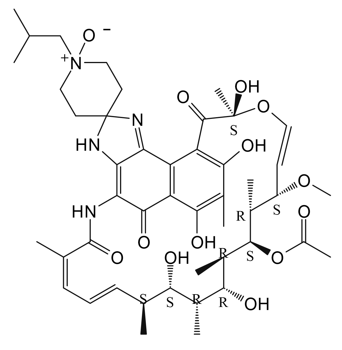 Rifabutin N-Oxide Open Ring