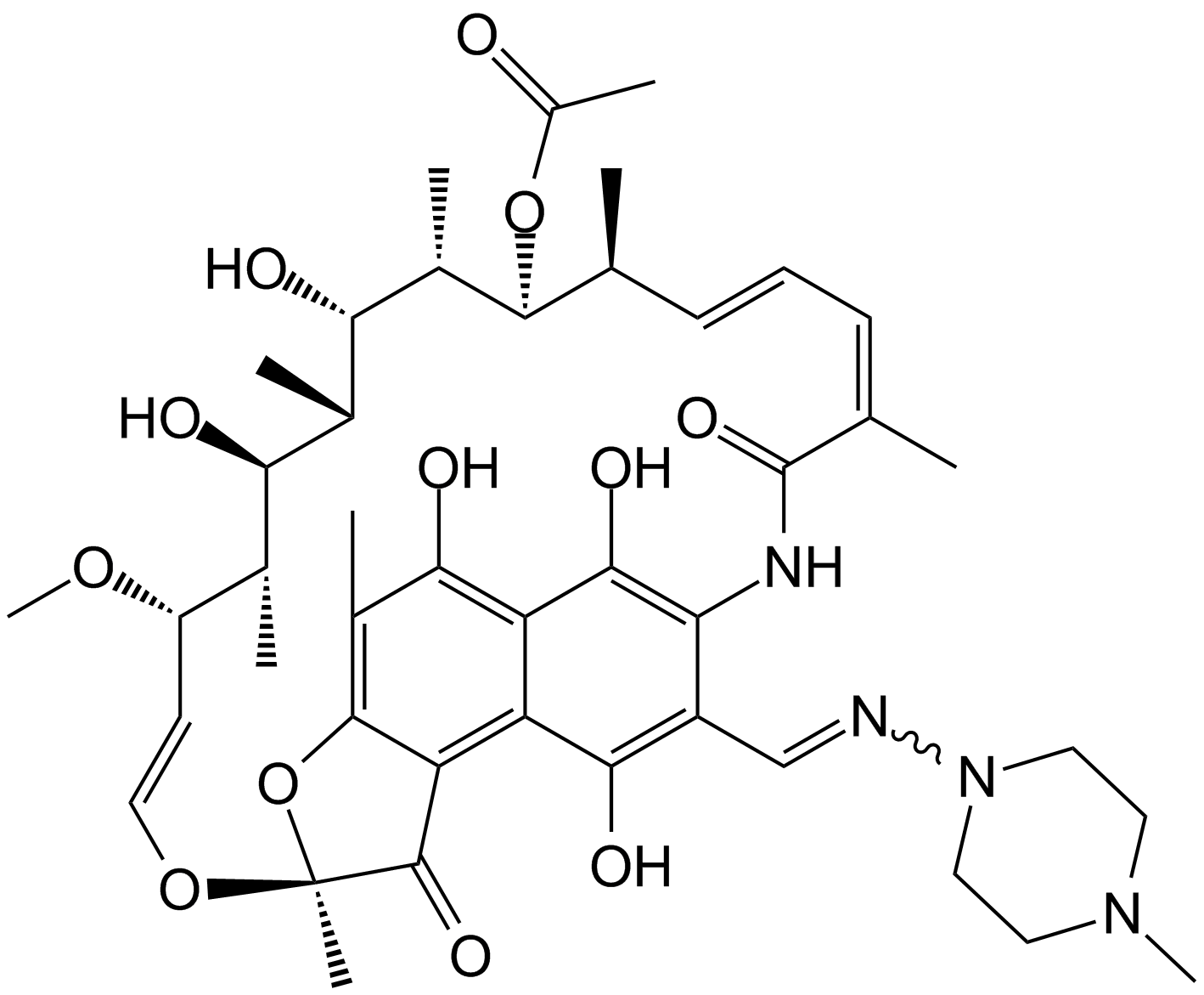 25-Deacetyl-21-acetyl Rifampicin
