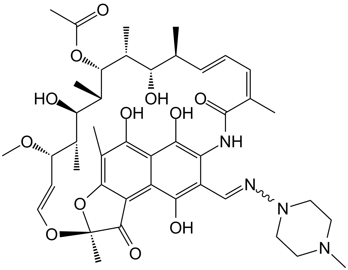 25-Deacetyl-23-acetyl Rifampicin