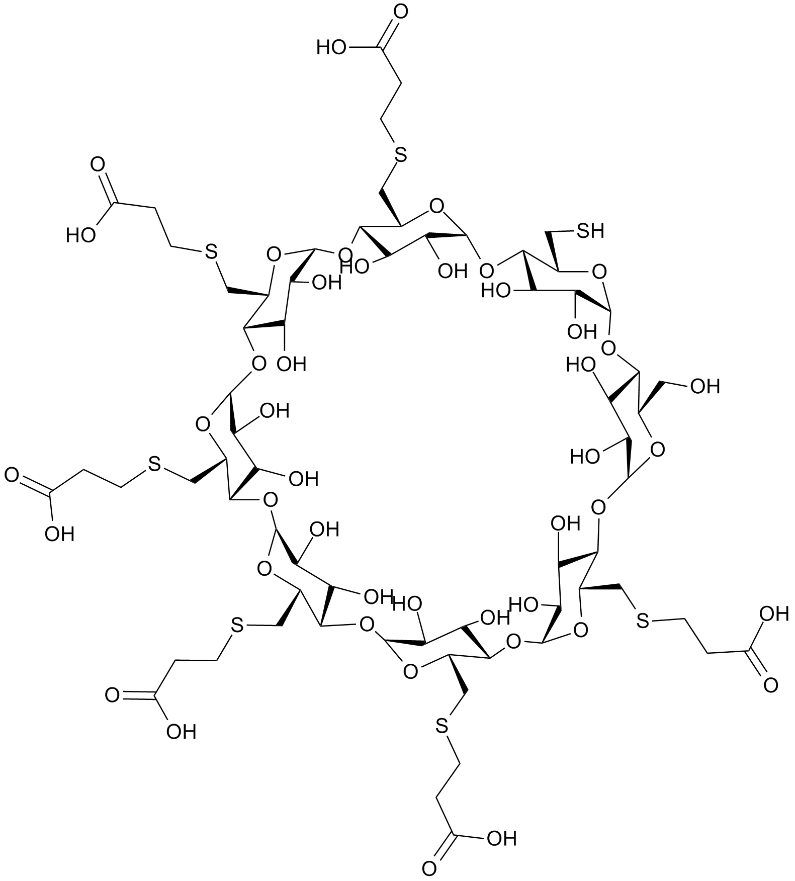 Mono-hydroxy-mono-thio-Sugammadex