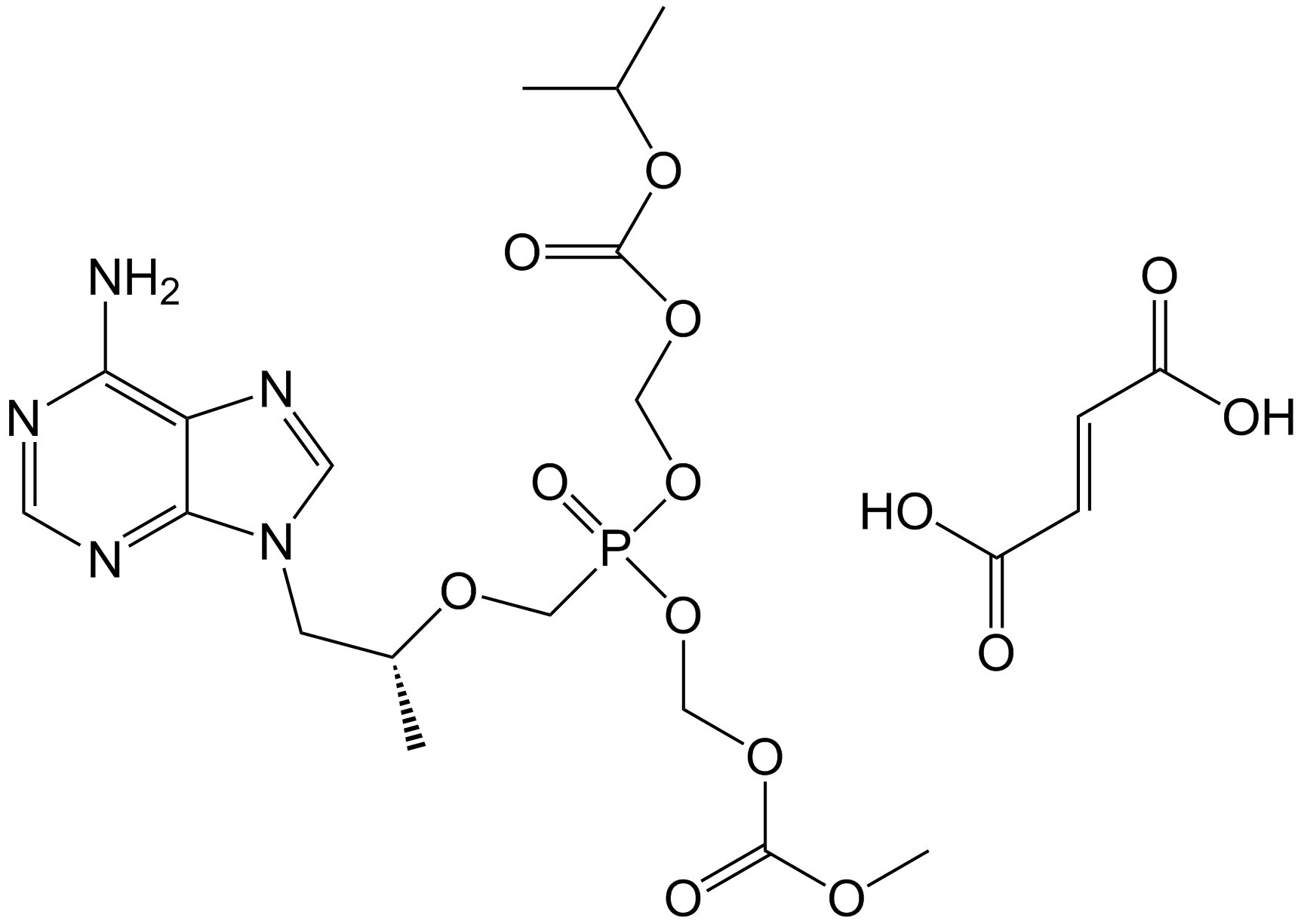Tenofovir Disoproxil Fumarate IP Impurity C Fumarate