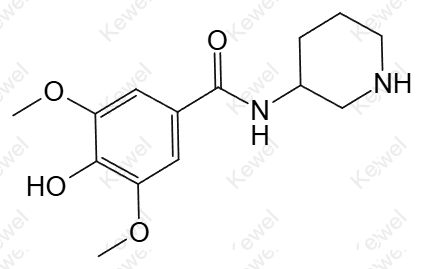 Benzamide, 4-hydroxy-3,5-dimethoxy-N-3-piperidinyl-