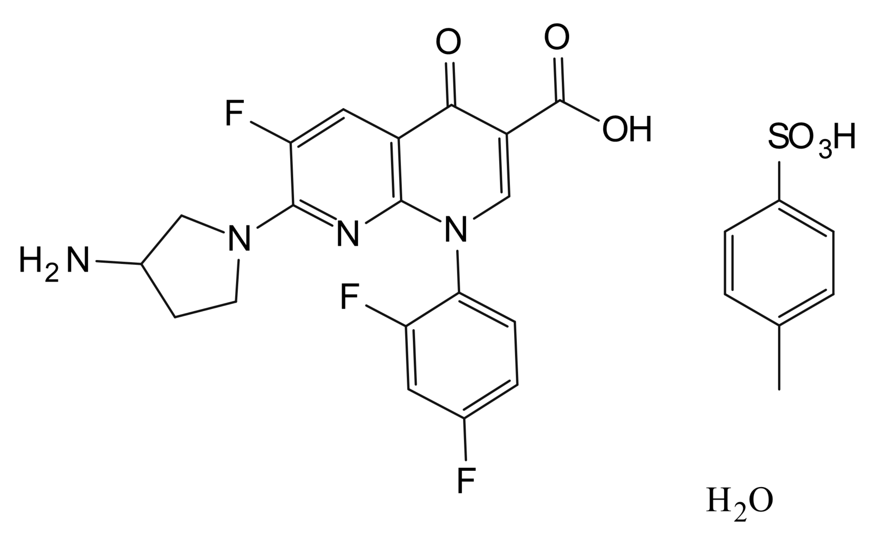 Tosufloxacin p-Toluenesulfonate Hydrate