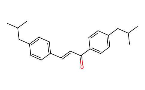 (2E)-1,3-Bis[4-(2-methylpropyl)phenyl]-2-propen-1-one